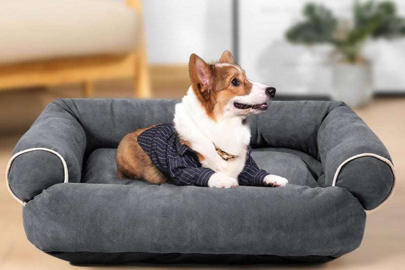 Luxury Plush Pet Sofa Bed - Cozy Haven For Dogs And Cats